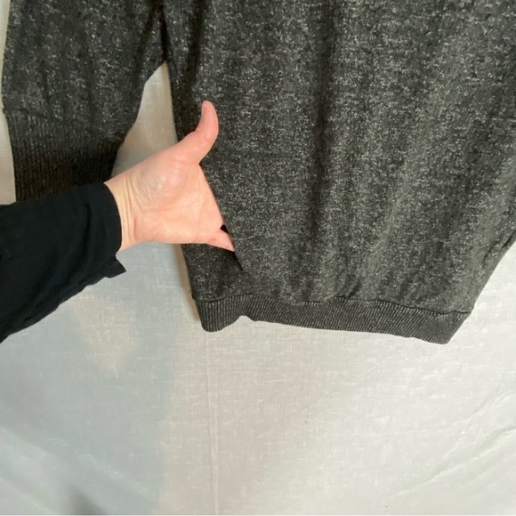 Hyba 3/4 Sleeve Sweater Sz 2X Dark Heather Gray Pockets Stretchy - Picture 5 of 11
